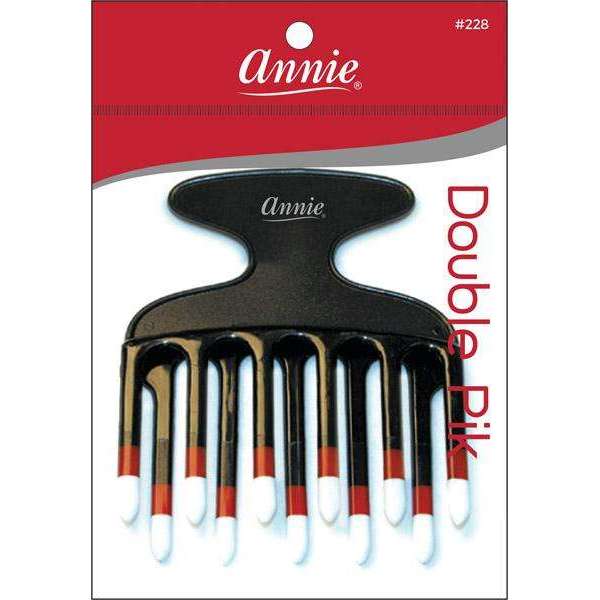 Annie International:Annie Double Pik Comb Black Two Tone