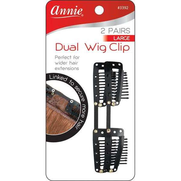 Annie International:Annie Dual Wig Clip Large Two Pairs