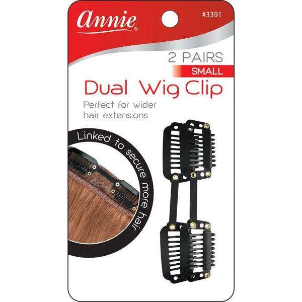 Annie International:Annie Dual Wig Clip 2CT Small