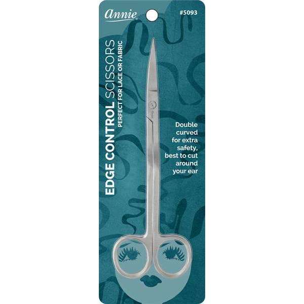 Annie International:Annie Edge Control Wig Scissors Curved Tip 5.9"