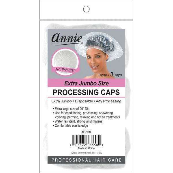 Annie Extra Jumbo Size Processing Cap 3Pc Bonnets Annie   