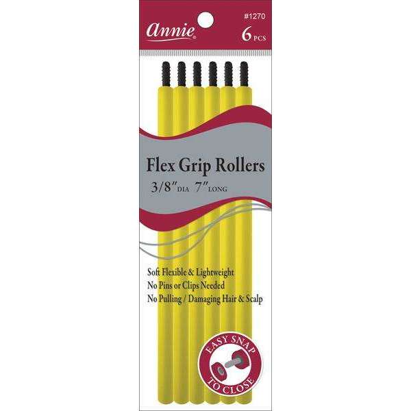 Annie Flex Grip Rollers 3/8 Inch Yellow Flex Grip Rollers Annie   