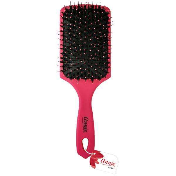 Annie International:Annie Paddle Brush Flexible Porcupine Bristle Pink