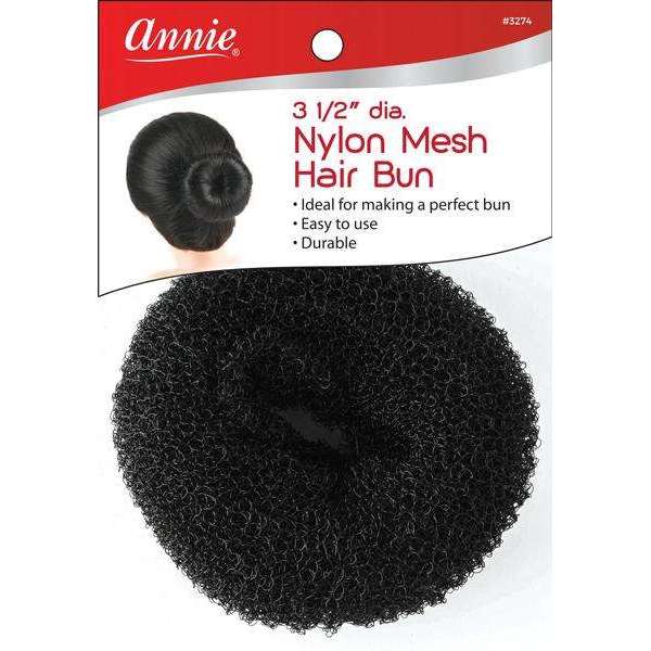 Annie International:Annie Hair Bun Donut 3.5" Nylon Mesh