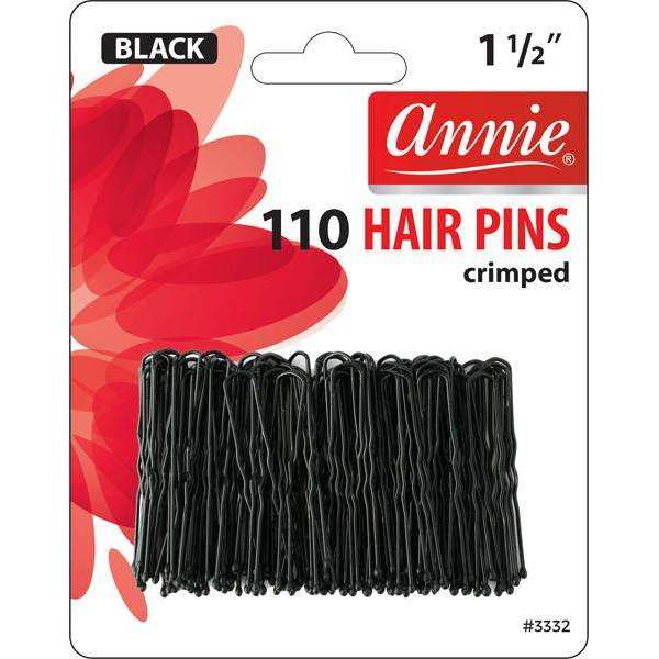 Annie International:Annie Hair Pins 1 1/2" 110Ct Black