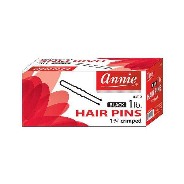 Annie Hair Pins 1 3/4In 1Lb Black Hair Pins Annie   