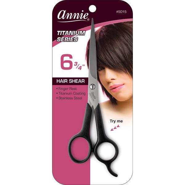 Annie International:Annie Professional Stainless Hair Shears 6.75 Inch Titanium Coat