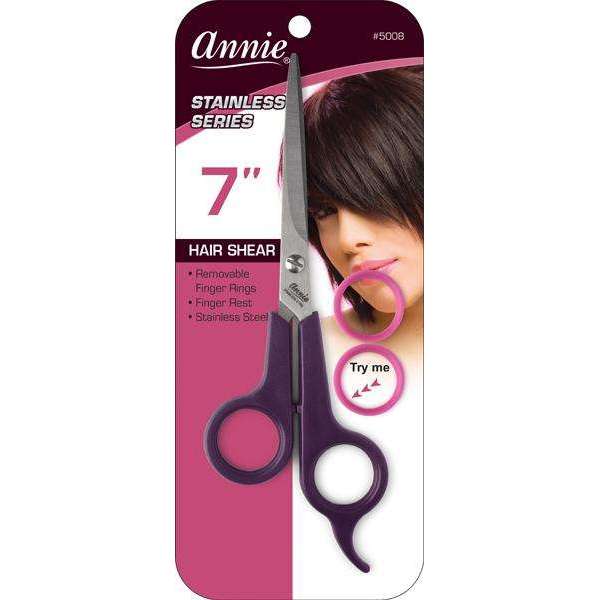 Annie International:Annie Professional Stainless Hair Shears 7 Inch Purple