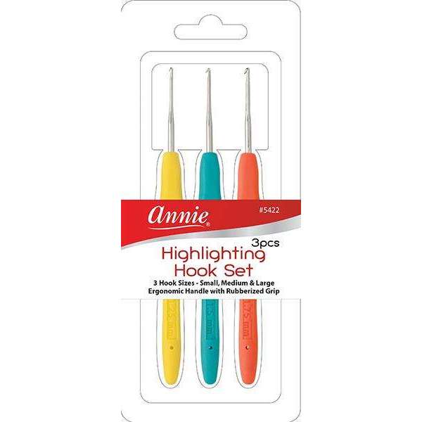 Annie Highlighting Hook Set 3ct Dye Brush Annie   