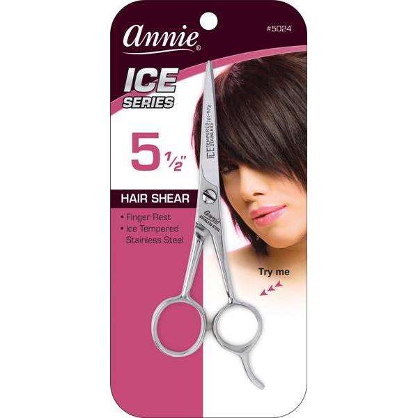 Annie International:Annie Ice Tempered Stainless Steel Hair Shears 5.5 Inch