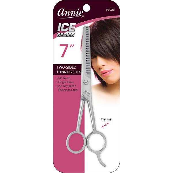Annie International:Annie Ice Tempered Stainless Steel Hair Thinning Shears 7 Inch