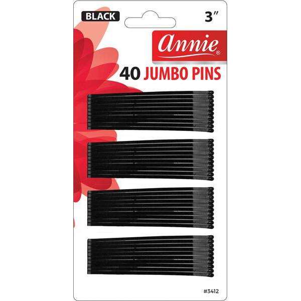 Annie International:Annie Jumbo Bob Pin 3In 40ct