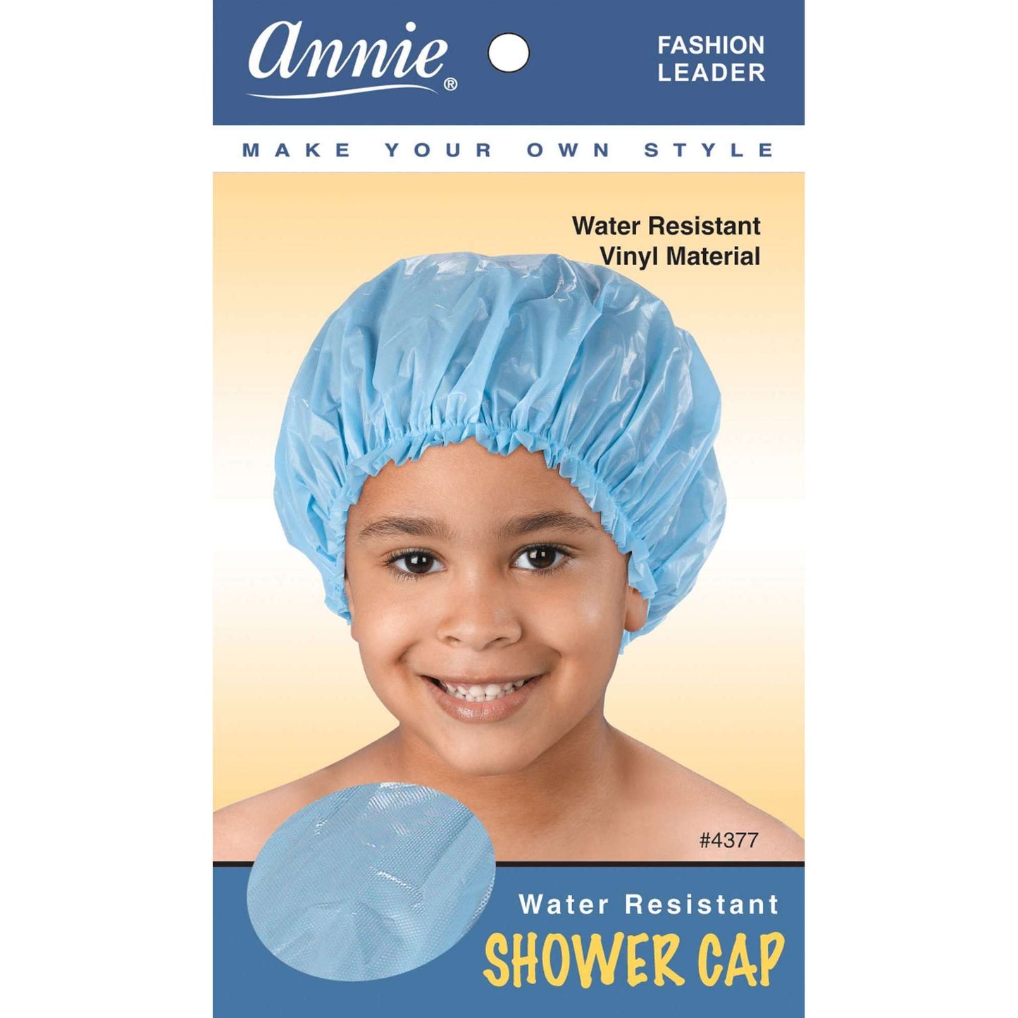 Annie International:Annie Kids Shower Cap L Asst Color:Sky Blue