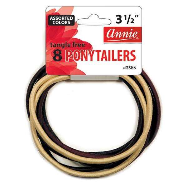 Annie International:Annie Long Ponytailers, 8 Count Tangle Free Elastic Hair Ties, Assorted Color