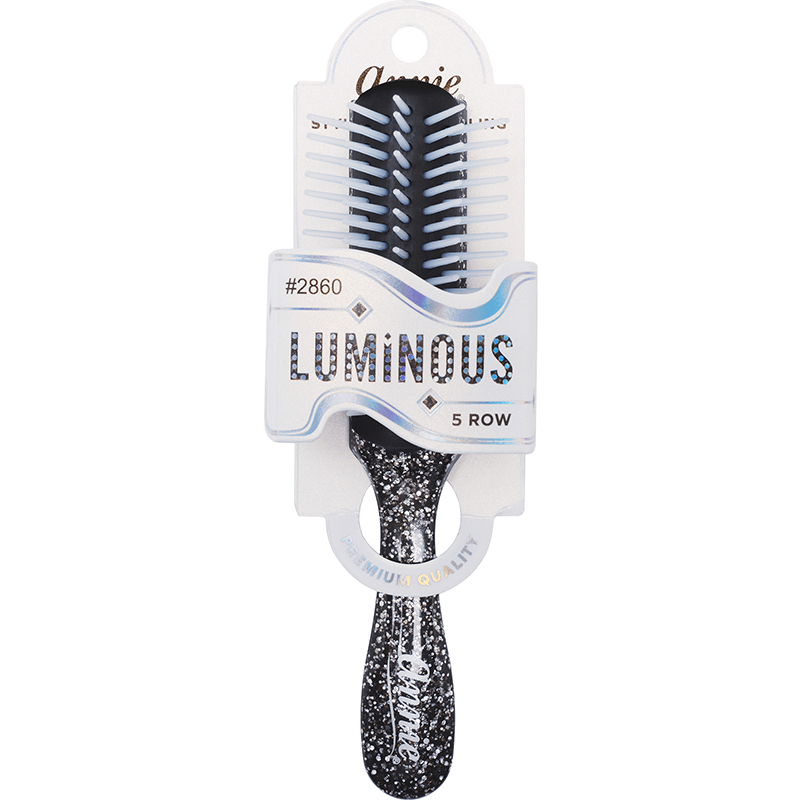 Annie Luminous 5 Row Styling Brush Assorted Colors Brushes Annie Black  