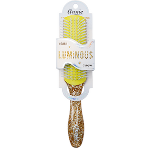 
                  
                    Load image into Gallery viewer, Annie Luminous 7 Row Styling Brush Assorted Colors Brushes Annie Gold  
                  
                