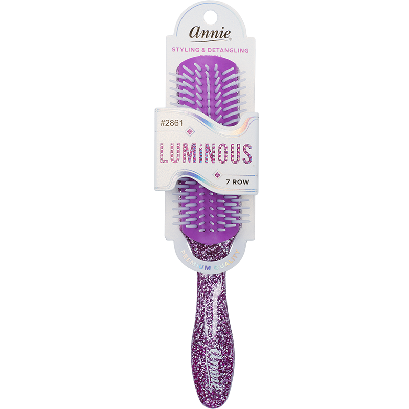 
                  
                    Load image into Gallery viewer, Annie Luminous 7 Row Styling Brush Assorted Colors Brushes Annie Purple  
                  
                
