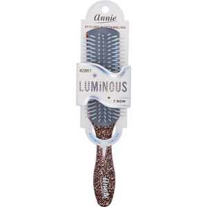 
                  
                    Load image into Gallery viewer, Annie Luminous 7 Row Styling Brush Assorted Colors Brushes Annie Silver/Rainbow  
                  
                
