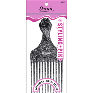 
                  
                    Load image into Gallery viewer, Annie Luminous Fist Styling Pik Asst Color Combs Annie Black  
                  
                
