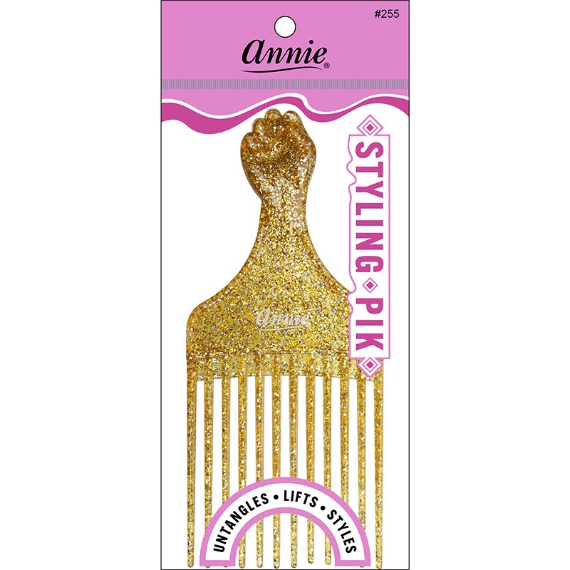
                  
                    Load image into Gallery viewer, Annie Luminous Fist Styling Pik Asst Color Combs Annie Gold  
                  
                