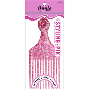 
                  
                    Load image into Gallery viewer, Annie Luminous Fist Styling Pik Asst Color Combs Annie Pink  
                  
                