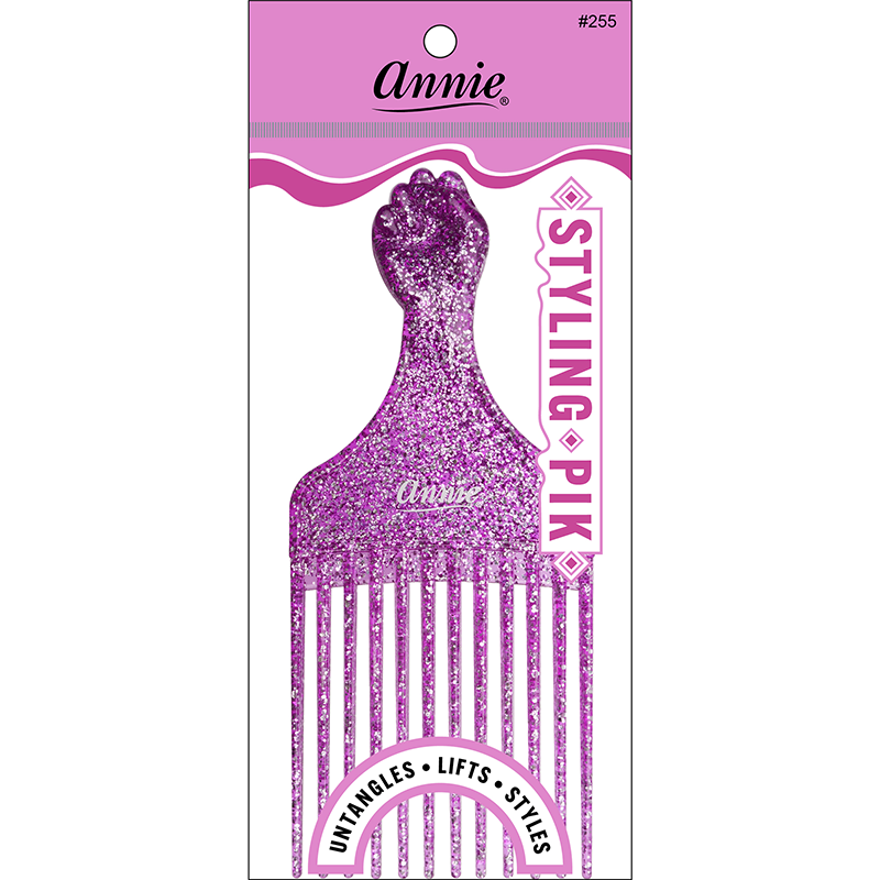 
                  
                    Load image into Gallery viewer, Annie Luminous Fist Styling Pik Asst Color Combs Annie Purple  
                  
                