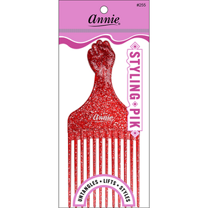 
                  
                    Load image into Gallery viewer, Annie Luminous Fist Styling Pik Asst Color Combs Annie Red  
                  
                