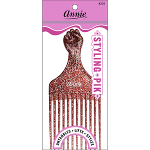 
                  
                    Load image into Gallery viewer, Annie Luminous Fist Styling Pik Asst Color Combs Annie Silver/Rainbow  
                  
                
