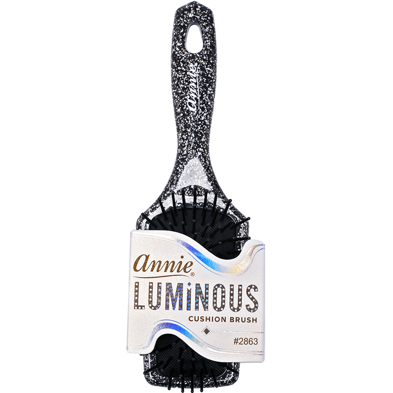 Annie Luminous Paddle Brush Small Assorted Colors Brushes Annie Black  