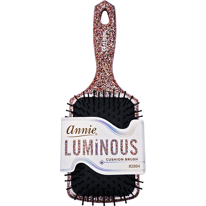 
                  
                    Load image into Gallery viewer, Annie Luminous Paddle Brush Large Assorted Colors Brushes Annie Silver/Rainbow  
                  
                
