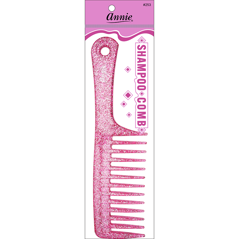 
                  
                    Load image into Gallery viewer, Annie Luminous Shampoo Comb Asst Color Combs Annie Pink  
                  
                