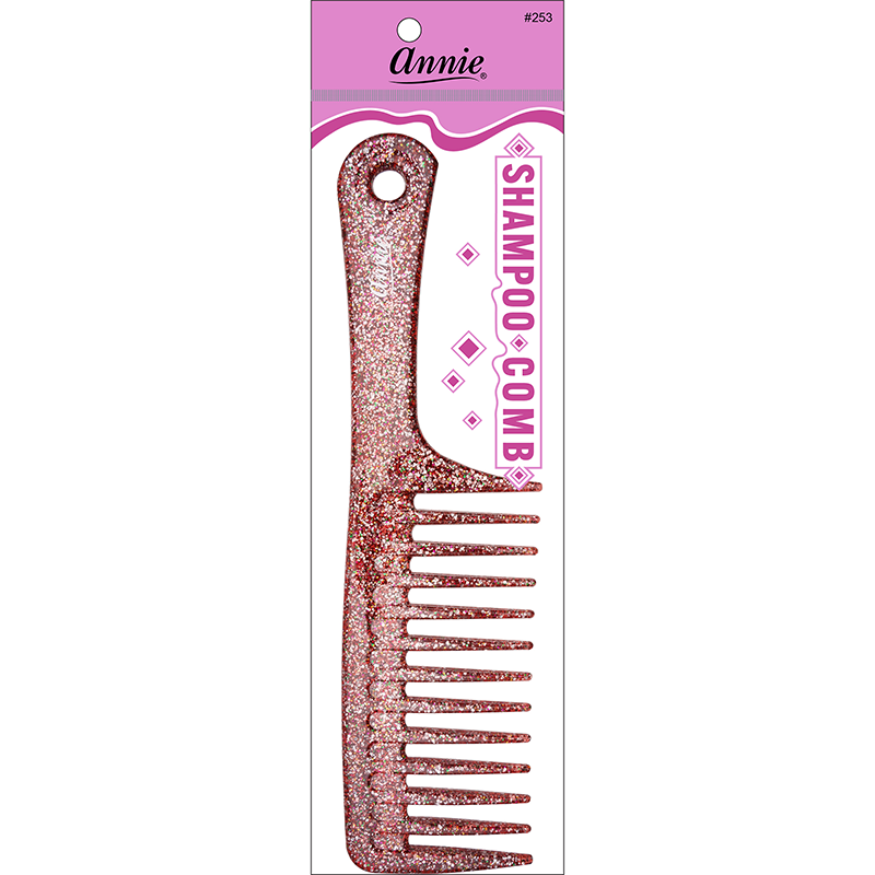 
                  
                    Load image into Gallery viewer, Annie Luminous Shampoo Comb Asst Color Combs Annie Silver/Rainbow  
                  
                