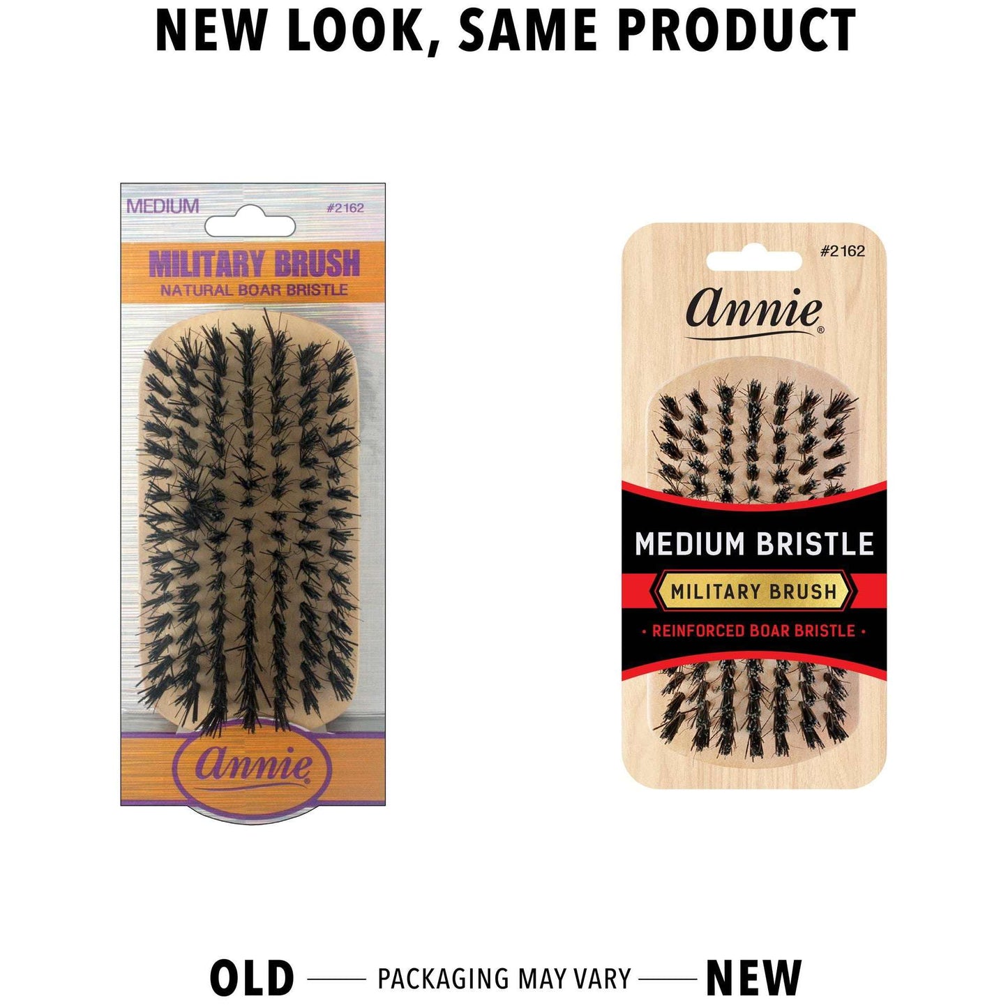 Annie International:Annie Medium Military Boar Bristle Brush