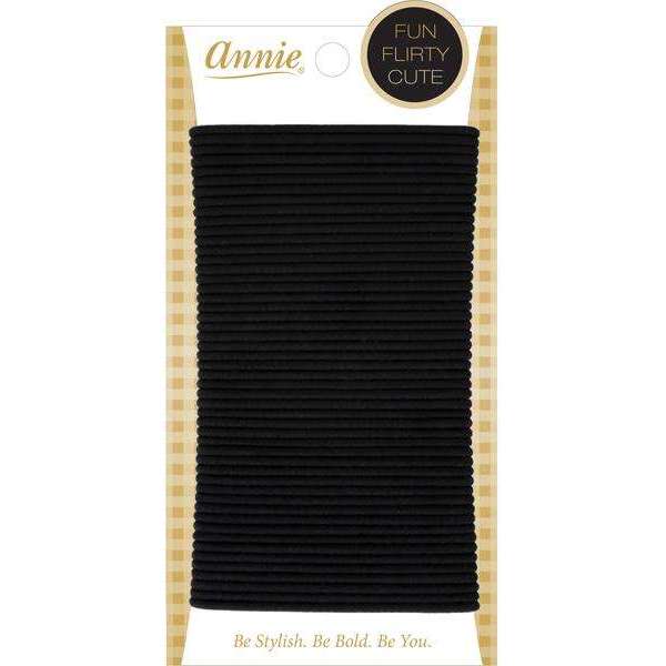 Annie Ponytailer 5.5" 50ct Black Ponytailers Annie