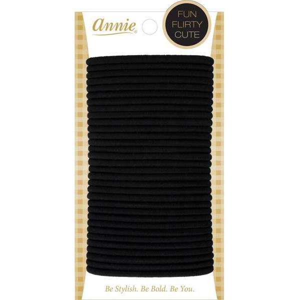 Annie Ponytailer 6 Inch 32ct Black Ponytailers Annie