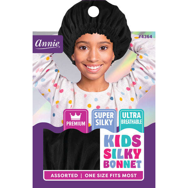 Annie Premium Kids Silky Bonnet Asst Color Bonnets Annie Black