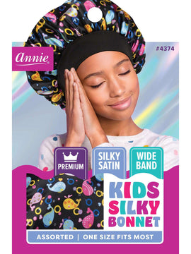 Annie Premium Kid's Silky Wide Edge Bonnet Dual Layer Assorted
