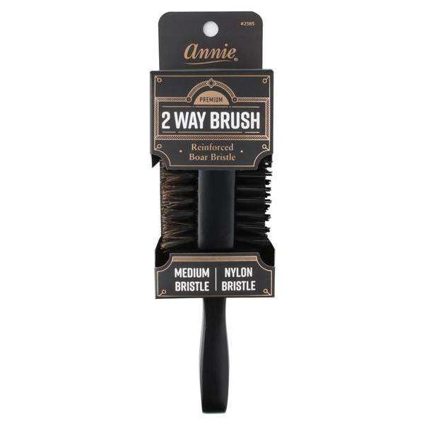 Annie International:Annie Premium Medium 2 Way Club Boar Bristle Brush