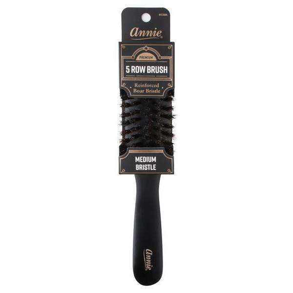 Annie International:Annie Premium Medium 5 Row Boar Bristle Brush