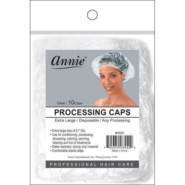 Annie Processing Caps  XL 10Pc Clear