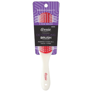 
                  
                    Load image into Gallery viewer, Annie Ergo Rubber Cushion Detangling Brush 9 Row Brushes Annie   
                  
                