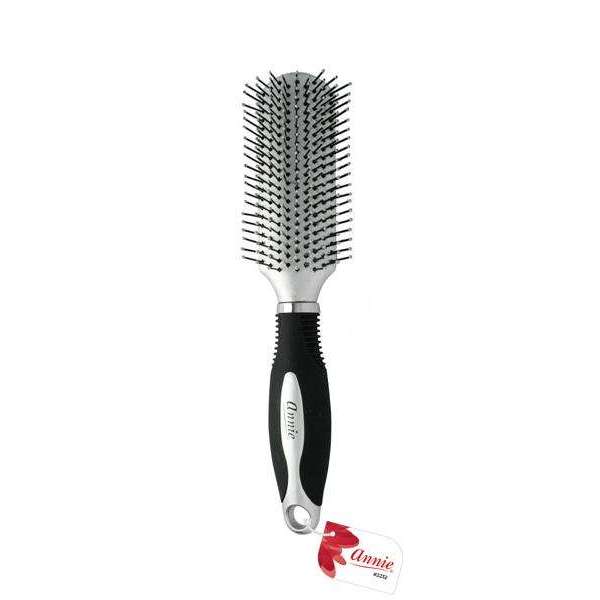 Annie International:Annie Salon Styling Brush Nylon Bristles Silver