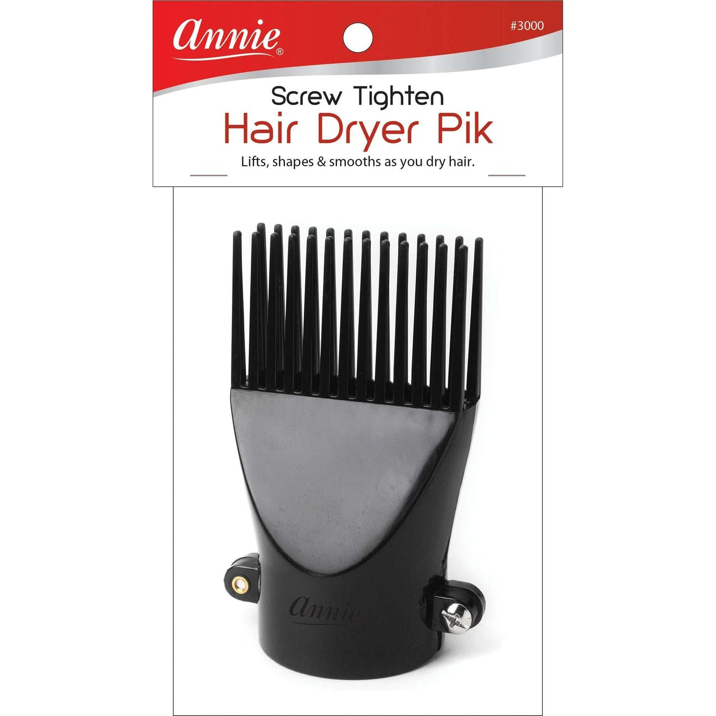 Annie International:Annie Screw Tighten Hair Dryer Pik Attachment