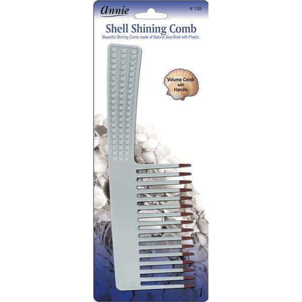 Annie Shell Shining Combs Volume Asst Color Combs Annie Metallic Silver  