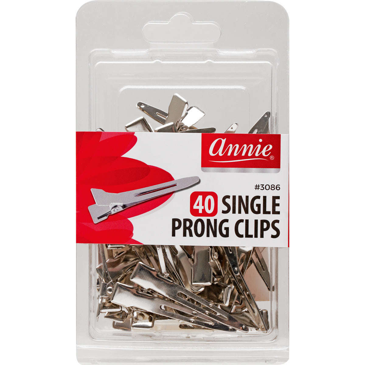 Annie Single Prong Clips 40Ct Hair Clips Annie