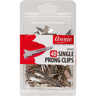 Annie Single Prong Clips 40Ct