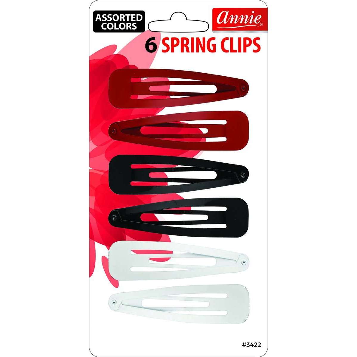 Annie International:Annie Spring Clips 6ct Asst Color