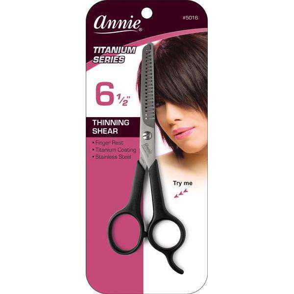 Annie International:Annie Thinning Shears 6.5" Black 20 Teeth