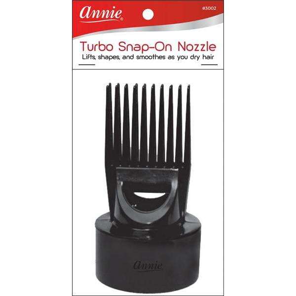Annie International:Annie Turbo Snap-On Hair Dryer Pik Black
