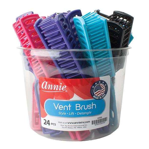 Annie International:Annie Vent Brush Display, 24 Count, Assorted Color